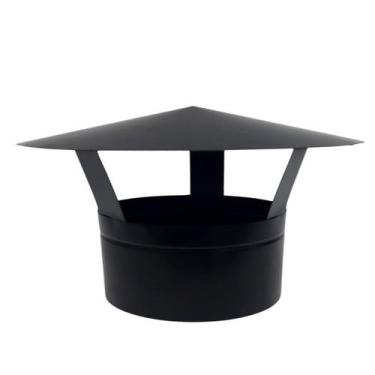 Imagem de Chapéu Chinês 11 Polegadas Chaminé Churrasqueira Preto Fo - INOX LAURI