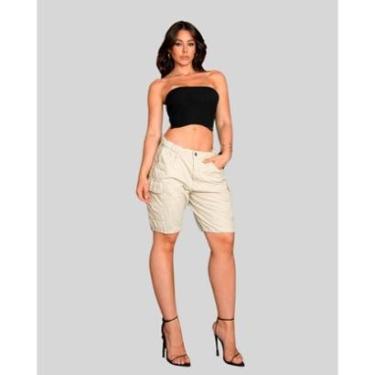 Imagem de BERMUDA FEMININA SARJA PARACHUTE CARGO 23324-Feminino