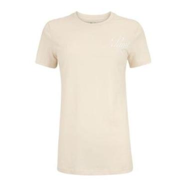 Imagem de CAMISETA PUMA ESS SCRIPT FEMININA - BEGE G-Feminino