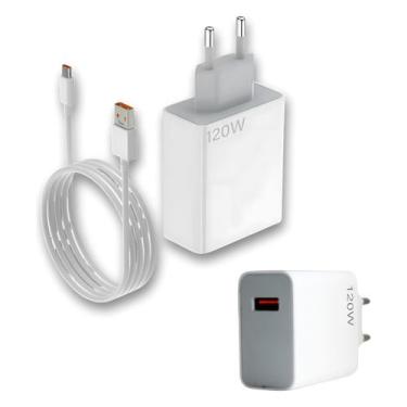 Imagem de Carregador Xiaomi 120W Original + Cabo USB-C  Carregamento Super Rápid