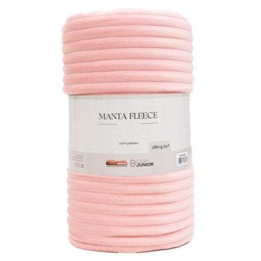 Imagem de Manta Microfibra Fleece Casal 1,80x2,20m 280g/m² CS Júnior, Rosa