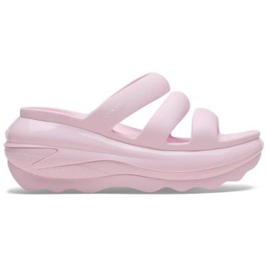 Imagem de Sandália crocs classic mega crush triple strap pink milk-Unissex