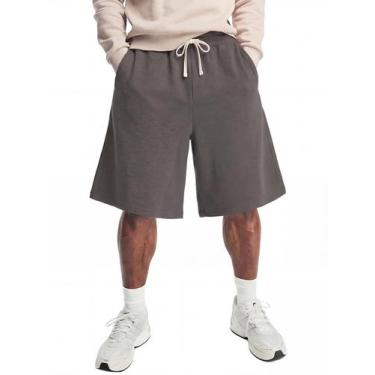 Imagem de Shorts COOLGYM Baggy Sweat masculinos com pernas largas na altura do j