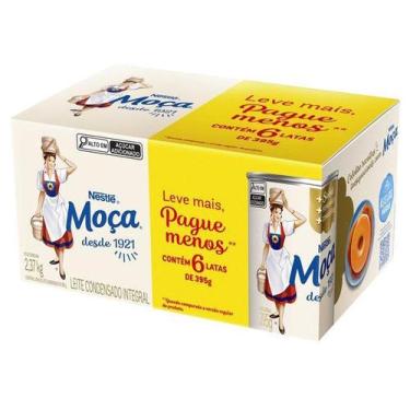 Imagem de Leite Condensado Nestlé Integral Moça 395g 6 Unidades