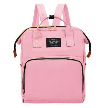 Imagem de Mochila Bolsa Mãe Multifunção e Maternidade Bebê - rosa, Fany, rosa