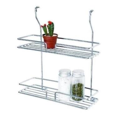 Imagem de Porta Utensílios Temperos Duplo Inox Jomer Cód. 3102, Inox