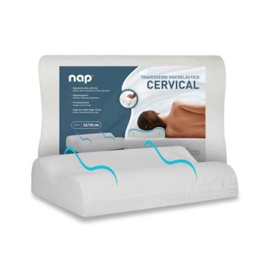 Imagem de Travesseiro Nasa Cervical NAP Baixo Ortopédico Anatômico Ergonômico Vi