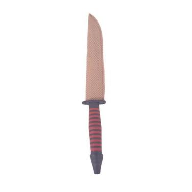 Imagem de Punhal Metal Níquel Com Cabo Preto e Vermelho 20 Cm - Lua Mistica