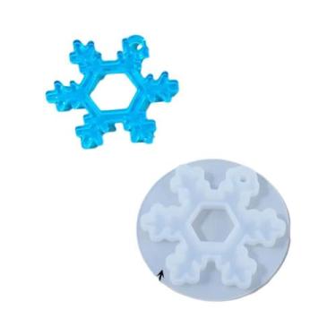 Imagem de Molde De Silicone Para Brincos De Árvore De Natal, Série Floco De Neve