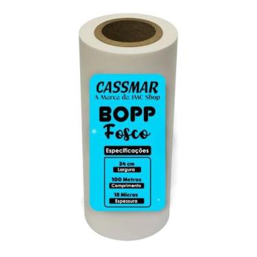 Imagem de Bopp Fosco Para Laminação Bobina A3 34cmx100m Cassmar 01un