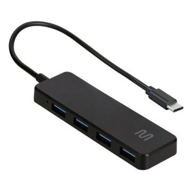 Imagem de AC443 HUB USB 2.0 4 PORTAS VELOCIDADE TRANSMISSAO 48Mb/s - MULTI