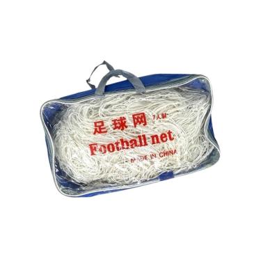 Imagem de Kit 2 Redes de Futebol SU-RED3 Society Futebol 7 Poliéster com Bolsa Branco AB Mídia