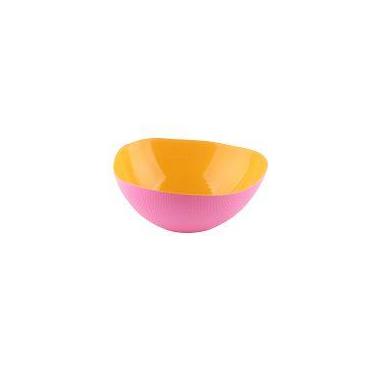Imagem de Centro de mesa Milky vidro 1,7L 23x8cm amarelo e rosa -L Hermitage, 3 