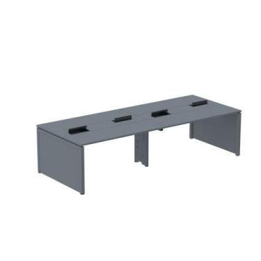 Imagem de Estação de Trabalho Mesa Plataforma Escritório para 4 Pessoas Dupla co