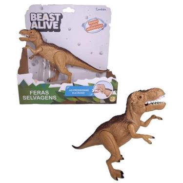 Imagem de Boneco Articulado Dinossauro Tiranossauro Rex 25Cm Feras Selvagens Com