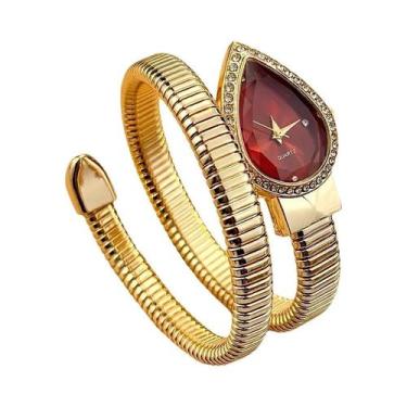 Imagem de Relógio Elegante Feminino com Design de Gota d'Água e Pulseira em Form