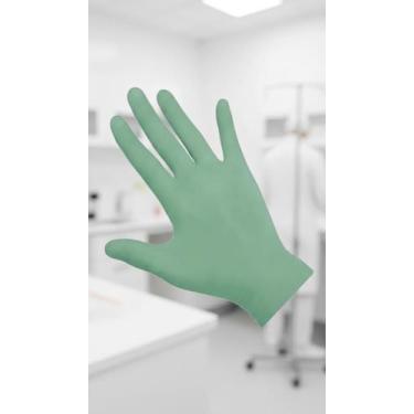 Imagem de Luva Látex Descartável Antiderrapante Verde G 100un - Congratulations 