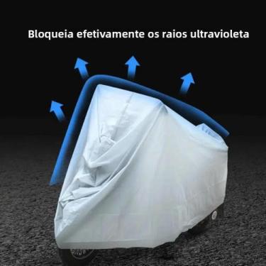 Imagem de Capa Impermeável Para Moto, Proteção Contra Chuva, Poeira E Raios UV P