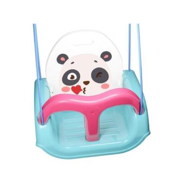 Imagem de Balanço Infantil Pandinha Azul e Rosa - Pais e Filhos