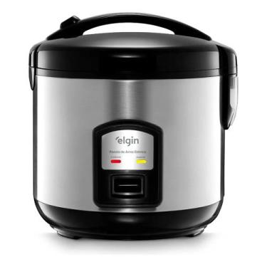 Imagem de Panela de Arroz Elgin PAR20 5 Xícaras 1L 220V Inox 400W, Prata, 220V