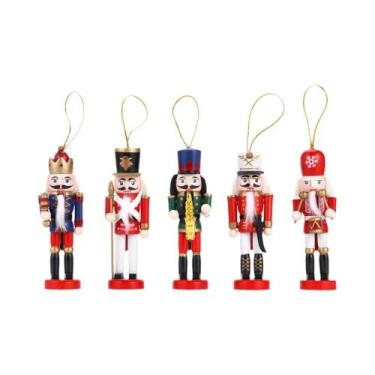 Imagem de Boneco Quebra-Nozes De Madeira De 12CM, Soldado Guardião, Conjunto De 