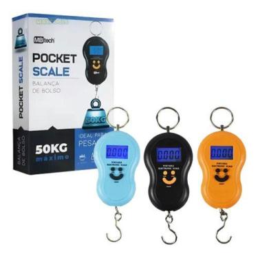 Imagem de Balança Digital Portátil De Mão 50kg Mbtech Pocket Scale 1 Unidade - M
