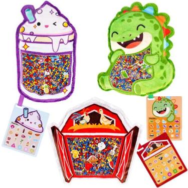 Imagem de Pacote com 3 bolsas Hide and Seek Busy Joyreal para crianças de 3 anos