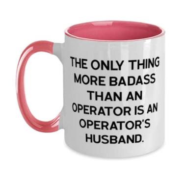 Imagem de Caneca Best Husband de dois tons de 325 ml, The Only Thing More Badass Than an Operator Is an, Joke Gifts para marido, Dia dos Namorados