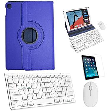 Imagem de Capa Azul, Teclado Mouse Branco, Pel para Xiaomi Pad 5 11"