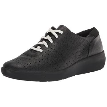 Imagem de Clarks Oxford feminino Kayleigh Aster, Couro preto, 8