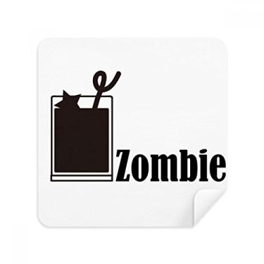 Imagem de Zombie Cocktail with The Word Zombie Glasses Cloth Screen Cleaner Suede Fabric 2 Pack