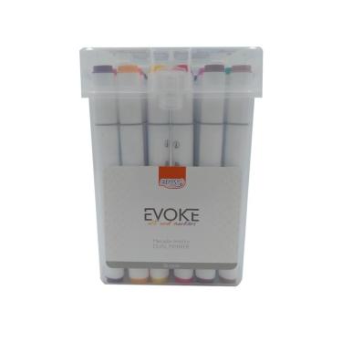 Imagem de Marcador Artístico Brw Evoke Dual Marker Dm3600 36 Cores