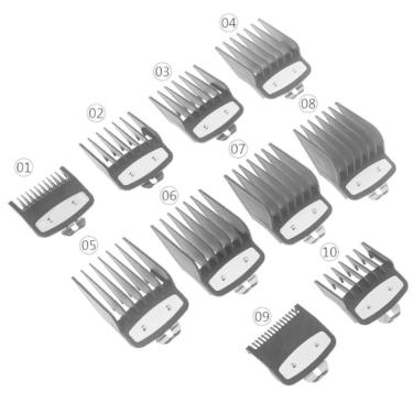 Imagem de Kit 10 Pentes De Guia Disfarce Wmark Premium Maquina Corte