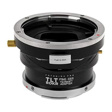 Imagem de Fotodiox Pro TLT ROKR compatível com adaptador de montagem de lente de inclinação/deslocamento compatível com lentes de montagem Pentax 645 (P645) para corpo de câmera sem espelho de montagem RF da Canon
