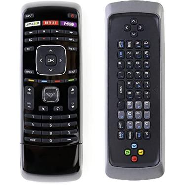 Imagem de Controle remoto universal para controle remoto Vizio Smart TV compatível com todas as Smart TVs Vizio LCD LED HDTV incluindo teclado QWERTY duplo lado