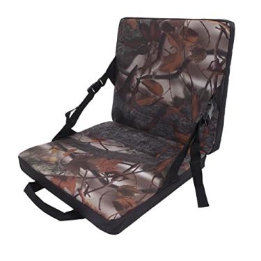 Imagem de Assento dobrável para estádio, camuflagem almofada dobrável resistente à umidade almofada para cadeira dobrável almofada de assento portátil com bolsa de armazenamento para suportes de estádio, acampamento, caminhadas, praias e piqueniques