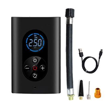 Imagem de Bomba submersível de cárter sem fio compressor de ar para carro portátil inflador de pneu 150 PSI 4000 mAh bomba de ar recarregável USB