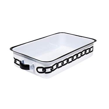 Imagem de Bandeja Multiuso Esmaltada Corrente 800 ml - Coleção À La Garçonne + Ewel