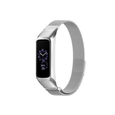 Imagem de Pulseira Milanese de Aço marca 123smart Para Galaxy Fit 2 Fit2 R220 SM-R220