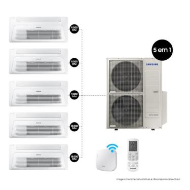 Imagem de Kit Ar Condicionados 3x9.000 Btu E 2x18.000 Btu WindFree Quente e Frio com Wifi (220V) 220V