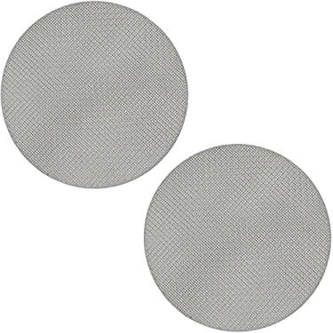 Imagem de Pacote com 2 filtros de café de 53 mm, tela de filtro de café reutilizável de 1,7 mm de espessura para cesta de filtro de café de café expresso (53 mm, 100 μm)
