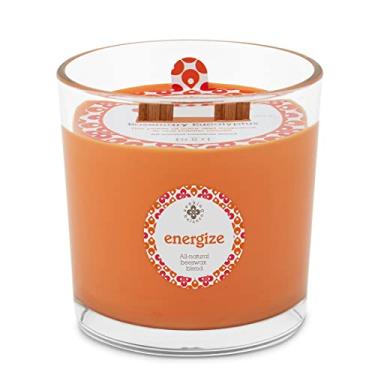 Imagem de Root Candles Seeking Balance Vela de aromaterapia com pavio duplo, 355 ml, energize: alecrim eucalipto