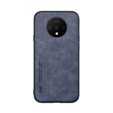 Imagem de Kepuch Silklike Capa para Oneplus 7T - Case Placa de Metal Embutida para Oneplus 7T - Azul