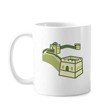 Imagem de Great Wall China Pattern Caneca cerâmica cerâmica xícara de café porcelana louça