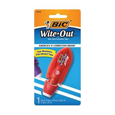 Imagem de BIC Wite-Out Brand Mini fita corretiva torção, branca, 1 unidade