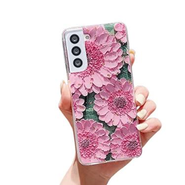 Imagem de Capa de telefone para Samsung Galaxy Note 20 Ultra pintura a óleo padrão de flores Samsung Galaxy Note 20 5G 4G capa macia antiqueda (Samsung Note 20 Ultra, flor 3)