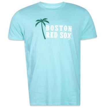Imagem de Camiseta New Era Slim Mlb Boston Red Sox Vacation Manga Curta Verde Ve