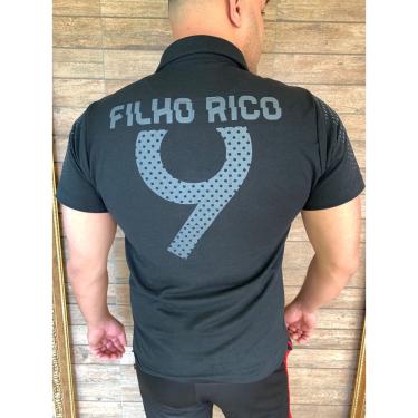 Imagem de Camiseta Polo Nine Filho Rico - Preta