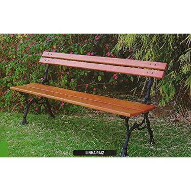 Imagem de Banco de Madeira e Alumínio Fundido Raiz Unifer Móveis