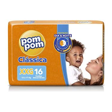 Imagem de Fralda Pom Pom Clássica Jumbo XXG 16 Unidades